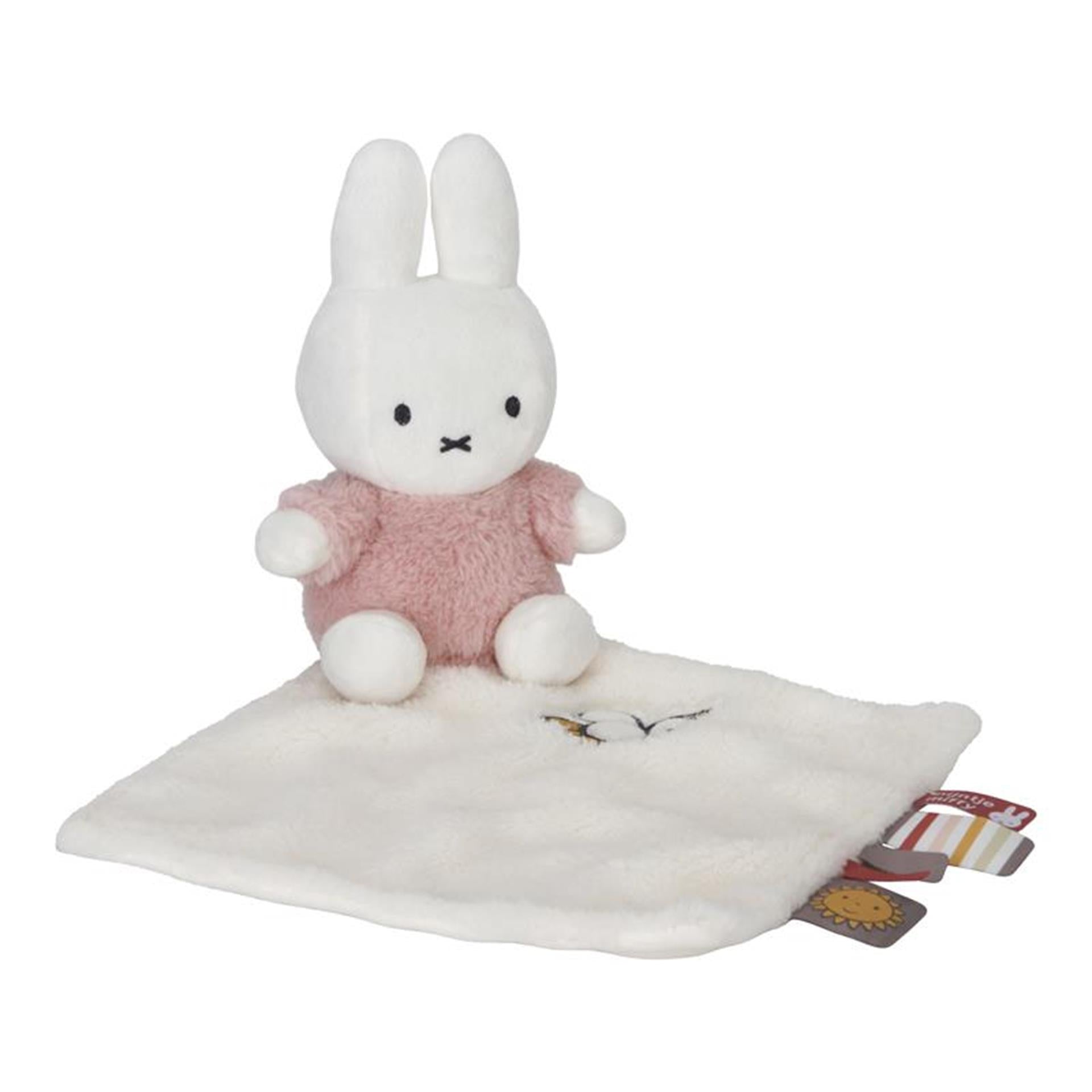 Tiamo nijntje knuffeldoekje fluffy pink