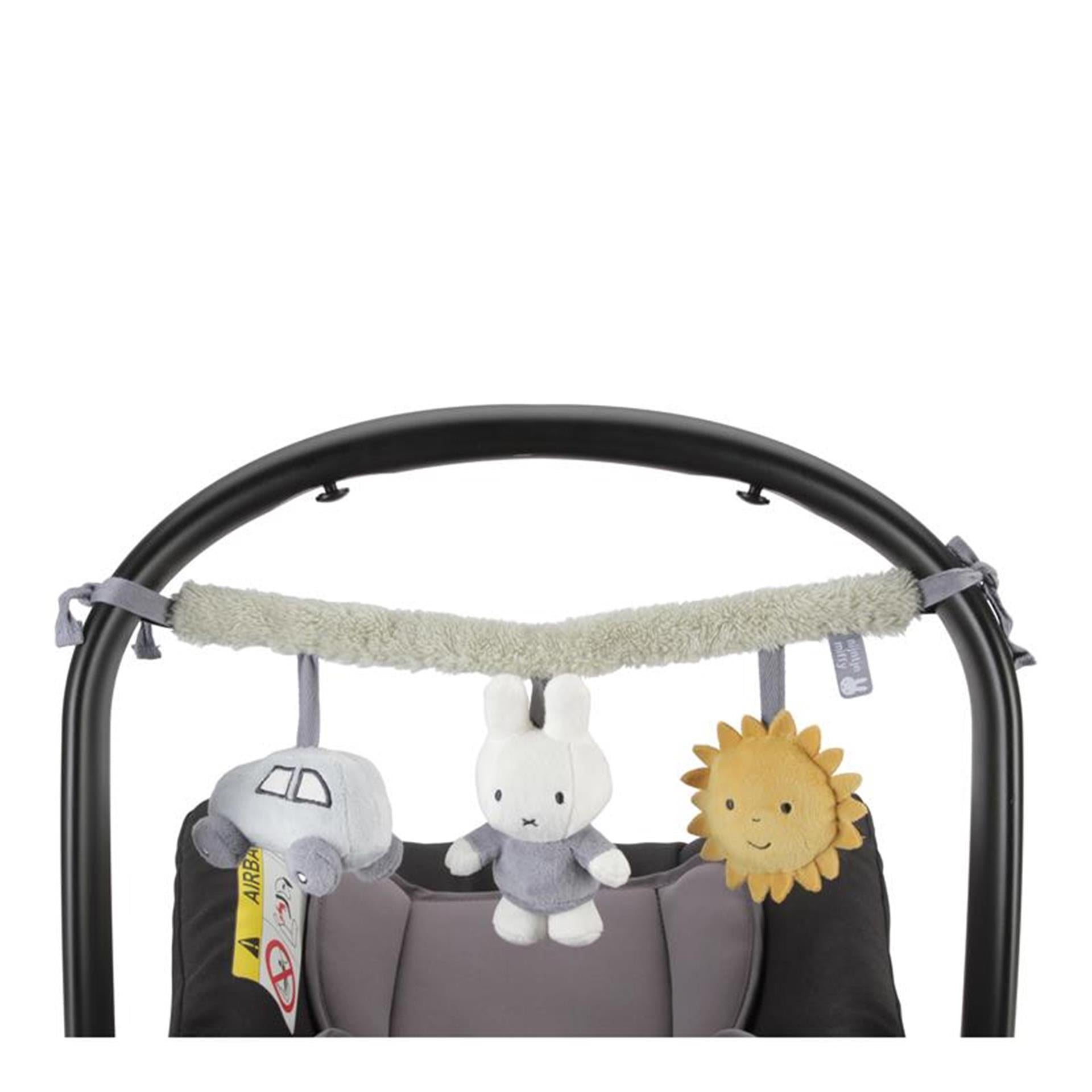 Tiamo Miffy Kinderwagen-Spannvorrichtung, flauschig blau