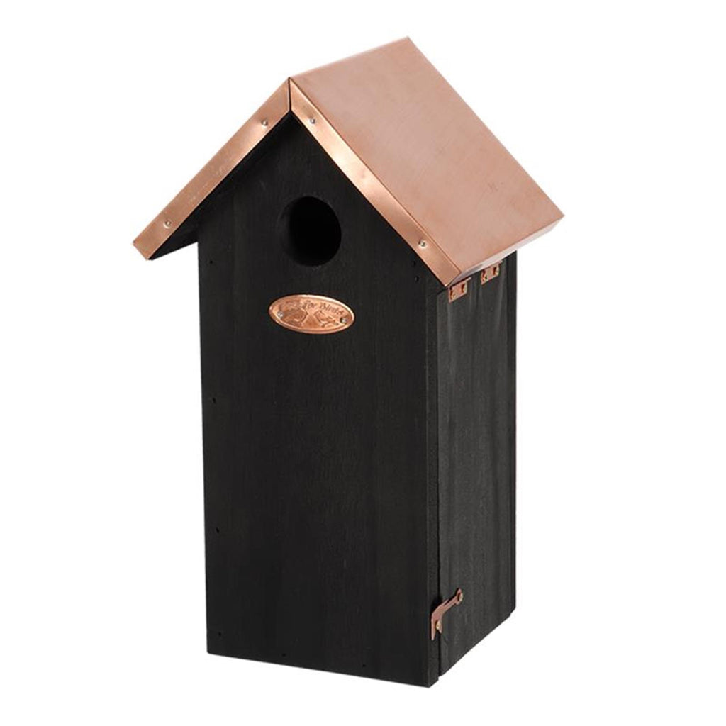 Esschert design esschert nestkast zwart koper koolmees