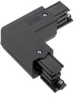 Nordic hoekstuk vast 90gr. tbv. rail linkszwart 5050032