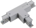 Nordic t-stuk vast 90gr. tbv. rail grijs links 5050051
