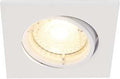 Enzo nordlux led inbouwspot carina vierkant wit gu10 5w 3-pack dimbaar 2700k - 4801290