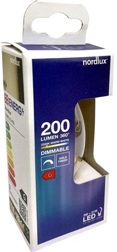 Enzo nordlux led kaars e14 3-15w 2000k filament gold spiraal dimbaar - 2760000