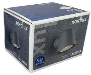 Enzo nordlux wandlamp aleria grijs gu10 ip44 - 4800990