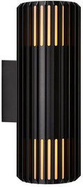 Enzo nordlux wandlamp aludra rond dubbel 2x e27 zwart ip54 - 4800943