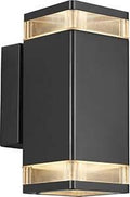 Enzo nordlux wandlamp elm 2x gu10 zwart ip44 - 4800911