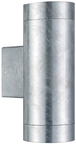 Enzo nordlux wandlamp tin maxi double 2x gu10 verzinkt ip54 - 4800938