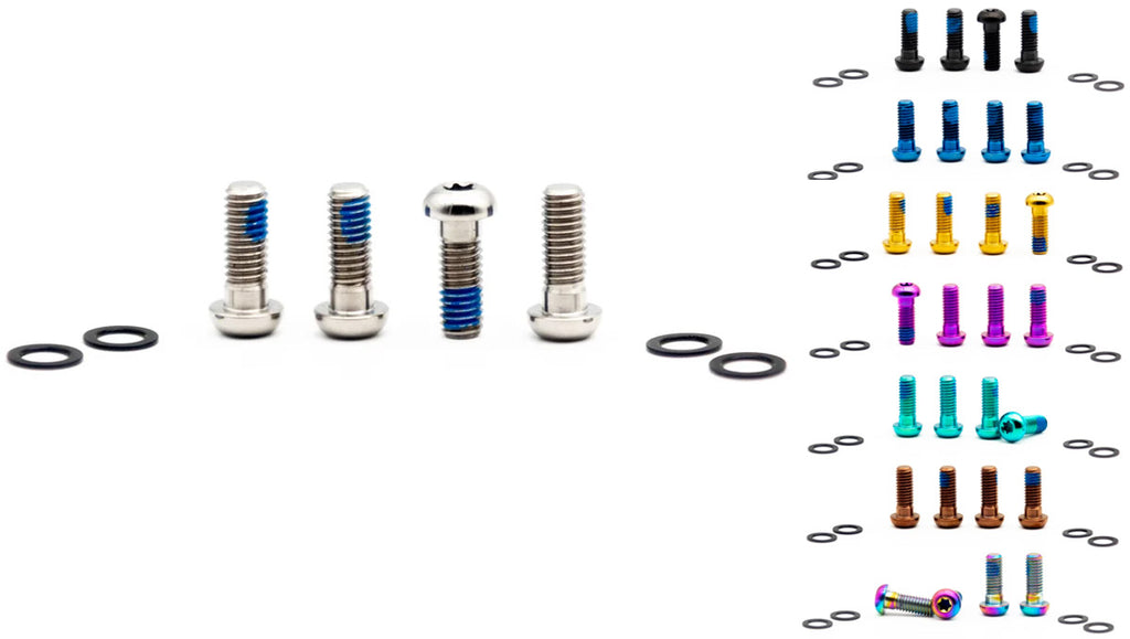 Oak components titanium screws set m6x16 for brake adapter (4 pieces)