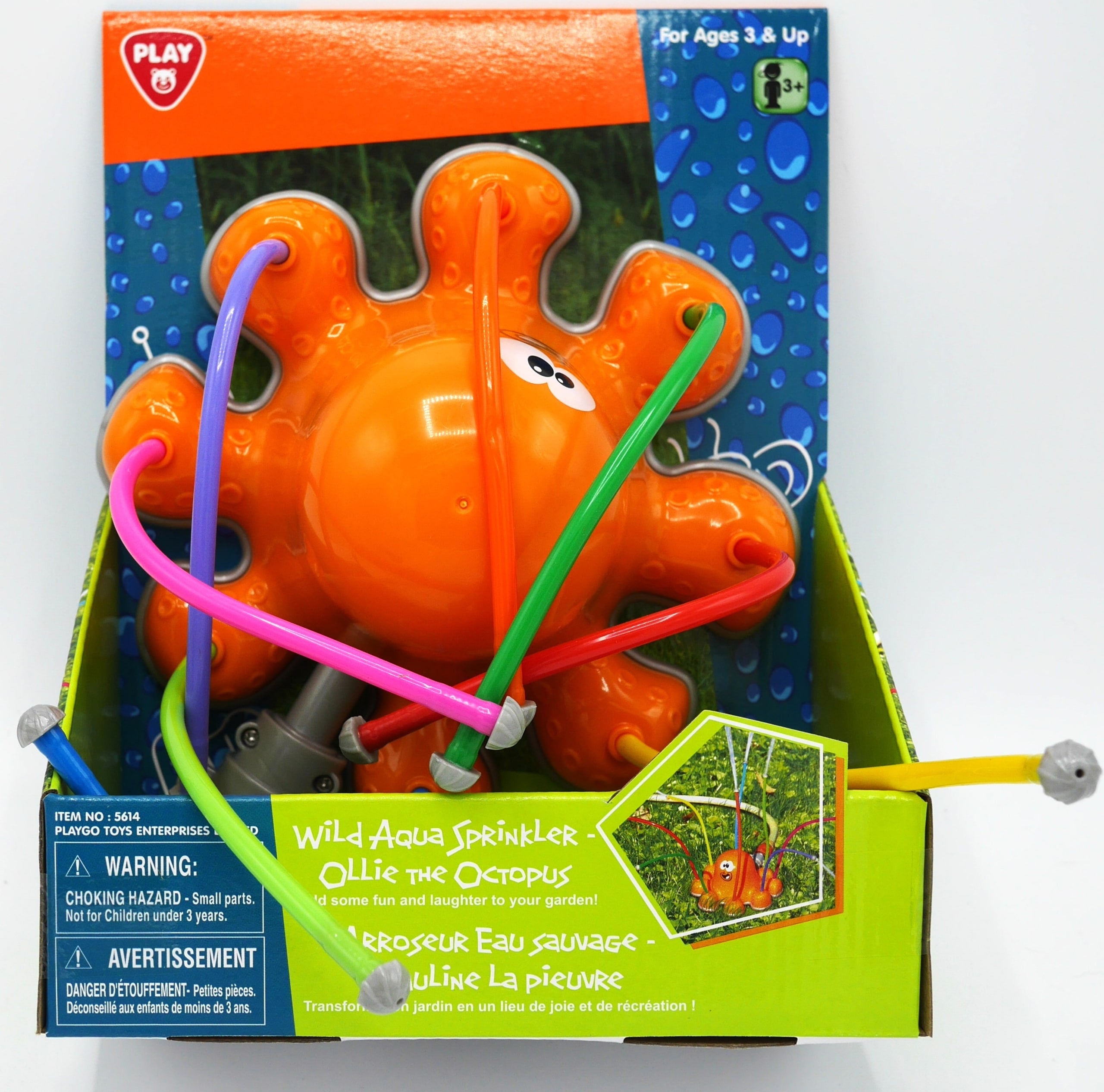 Playgo Wassersprinkler-Oktopus mit 8 Armen, aus denen Wasser kommt