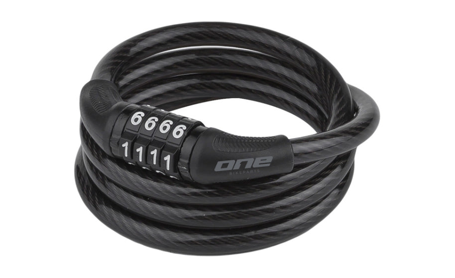 One kabelcijferslot 8100 8mm 100cm black grey