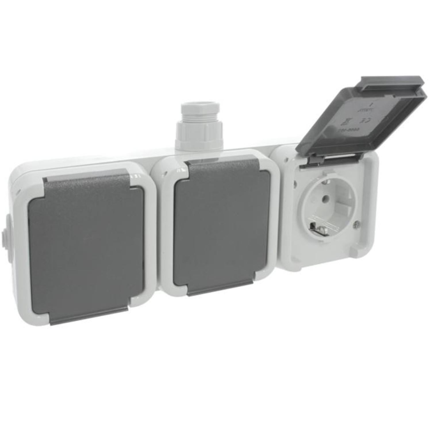 Peha opbouw stopcontact - 3-voudig