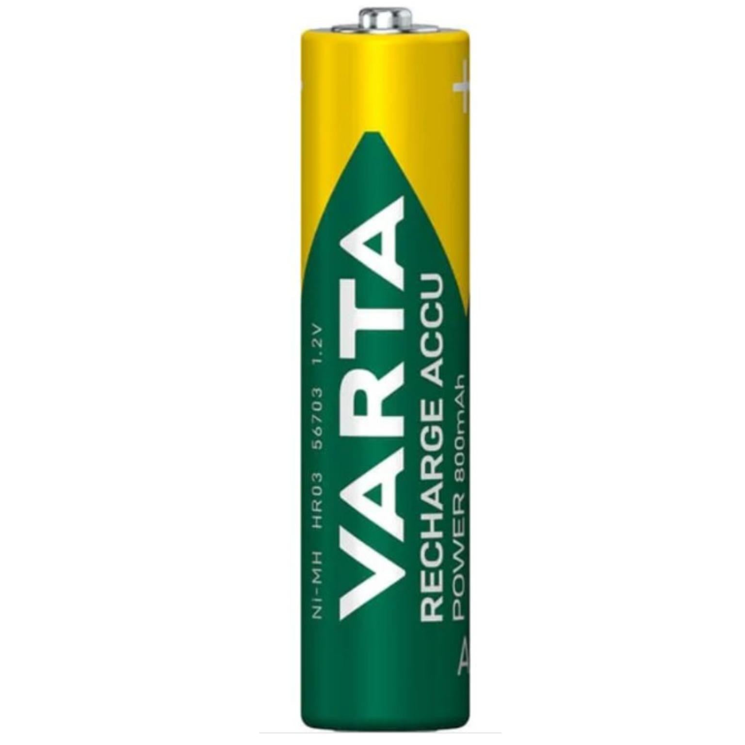 Varta aaa accu 800ma blister 2 r2u