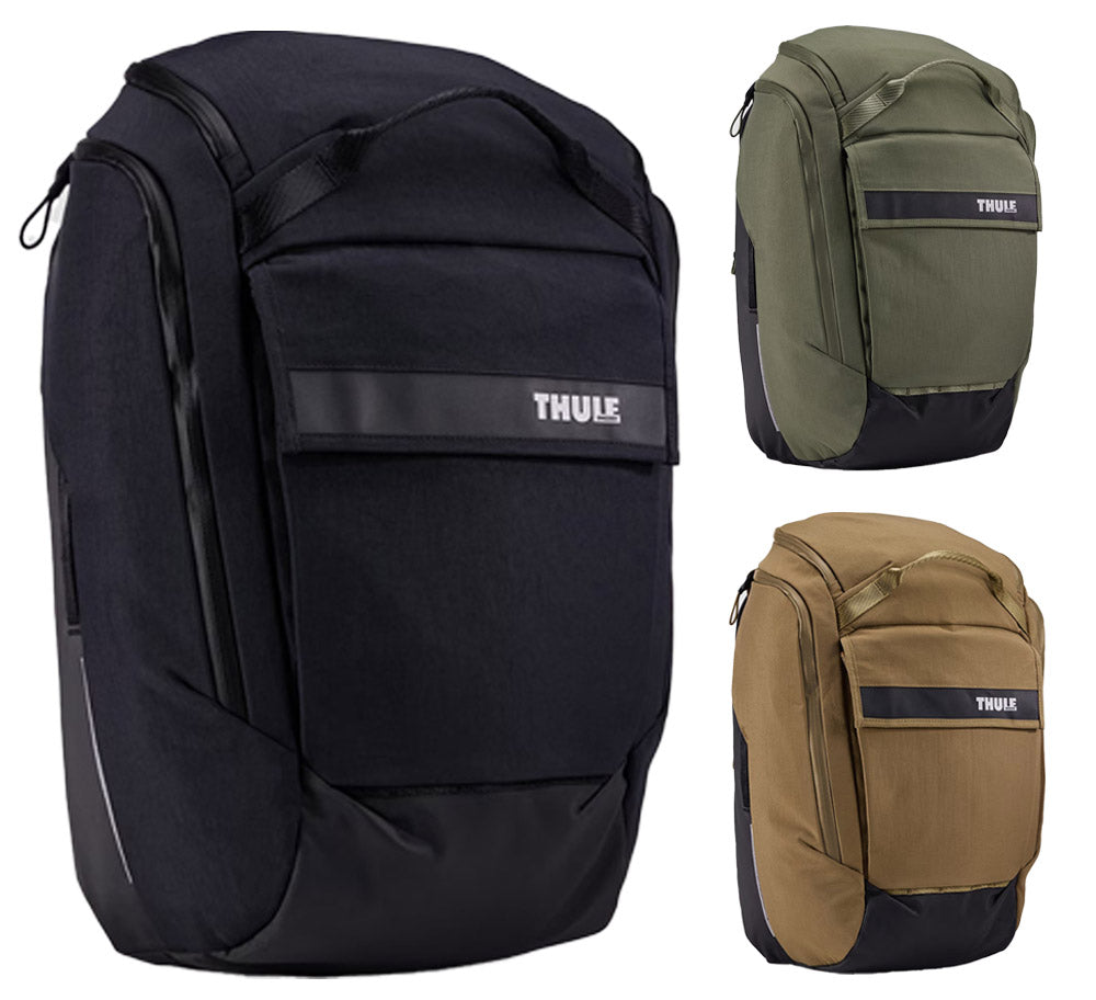 Thule paramount hybrid pannier 26l - bicycle bag | nutria