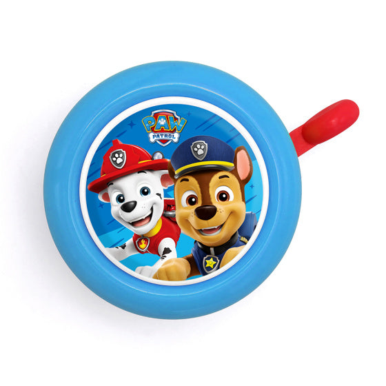 fietsbel staal junior 55 mm blauw rood
