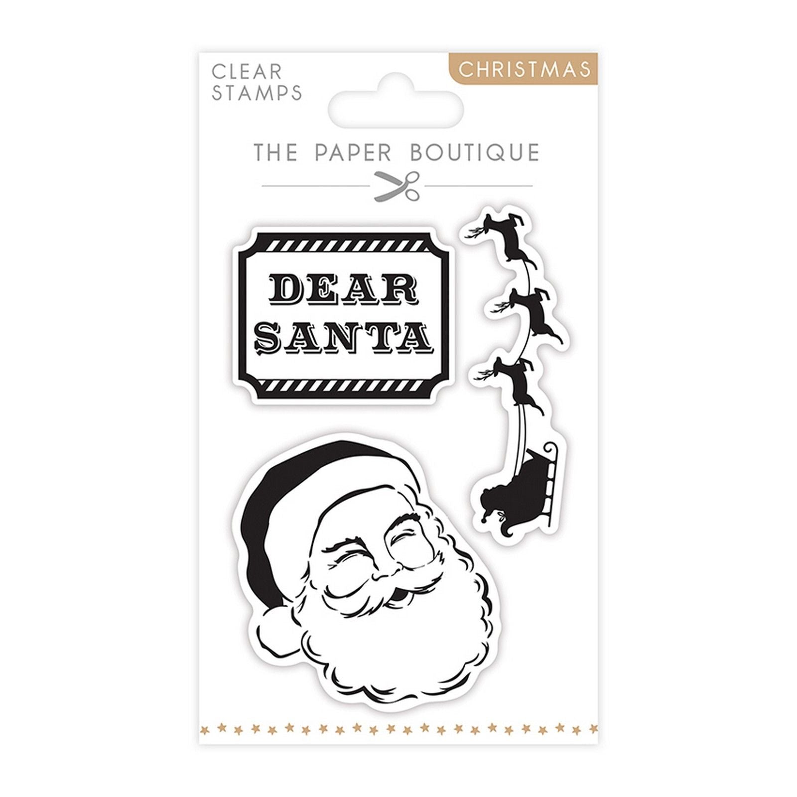 The paper boutique • christmas clear stamps santa claus