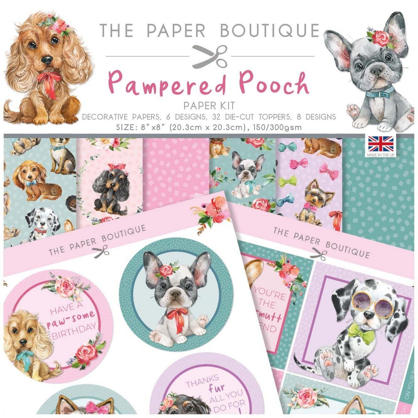 The paper boutique • pampered pooch paper kit