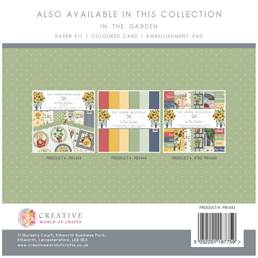 The paper boutique • in the garden paper kit