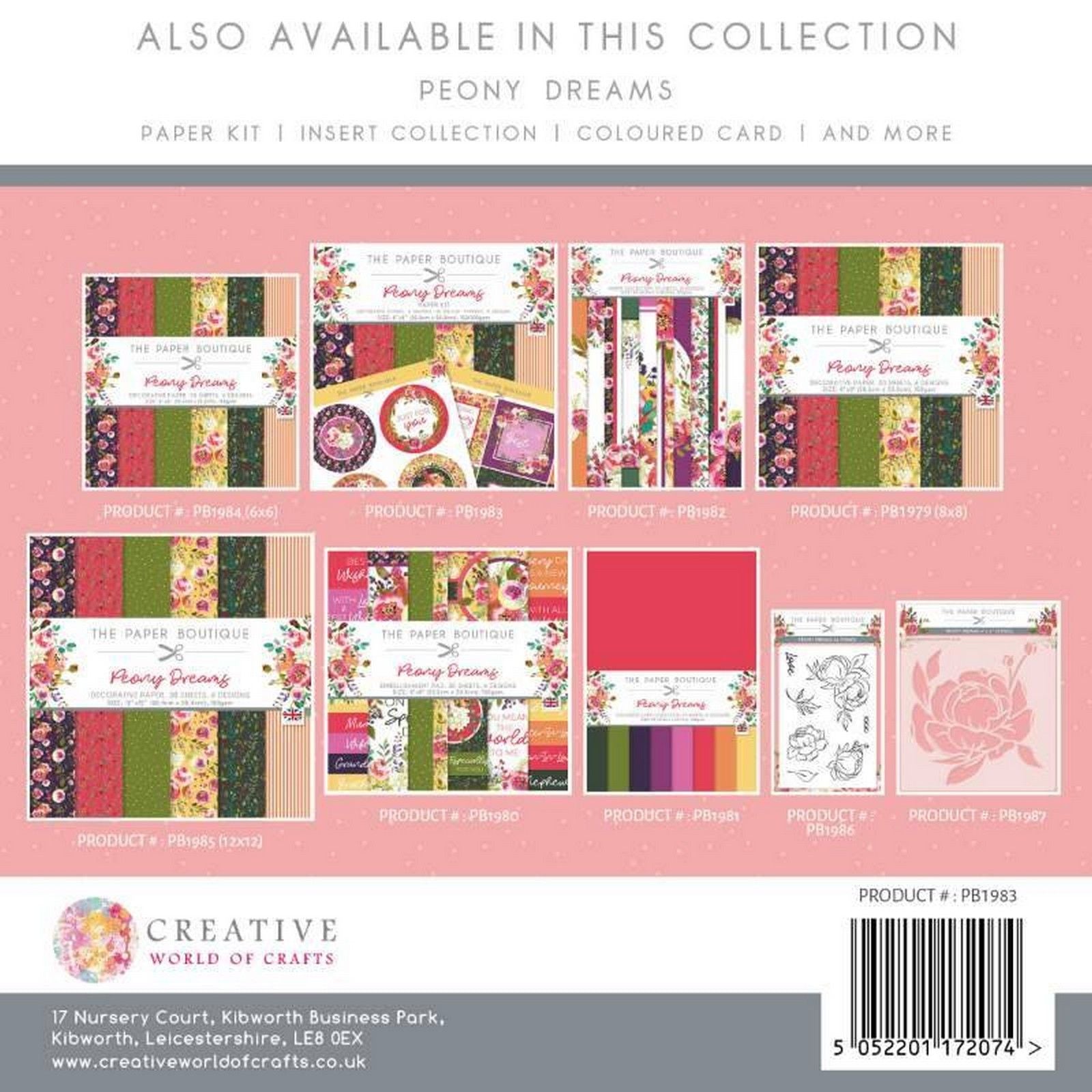 The paper boutique • peony dreams paper kit