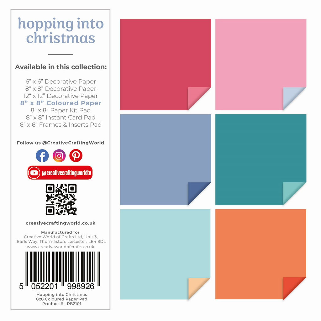 The paper boutique • hopping into christmas colour card pad 20,3x20,3cm