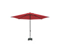 Madison parasol mykanos push-up rond 250 cm met tilt-functie 100%polyester rood