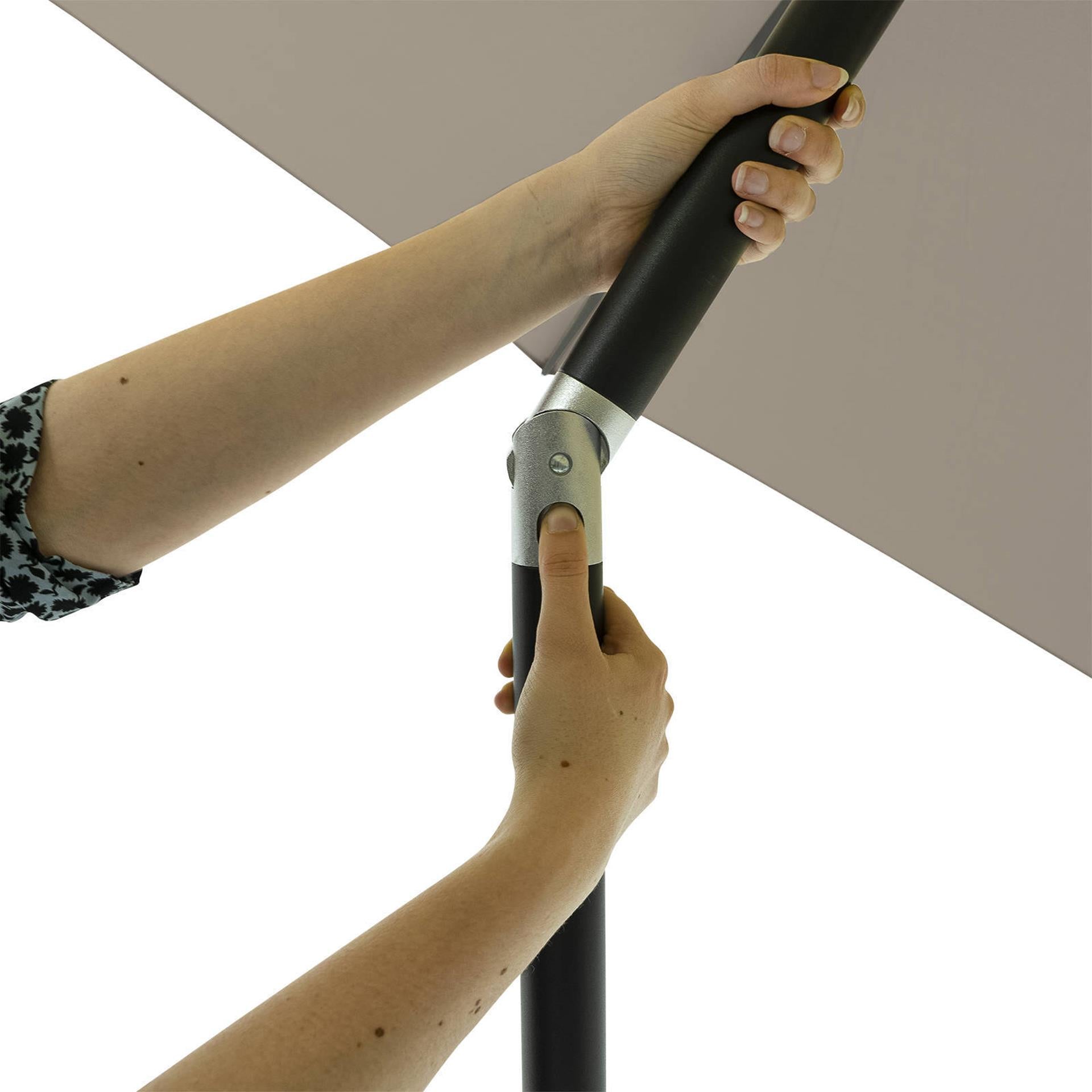 Madison parasol elba push-up 300cm grijs