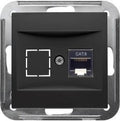 Enzo peha badora mat zwart inbouw unit utp cat6 rj45 enkel - 4603600