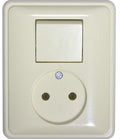 Peha inbouw combinatie wissel creme - 4602020