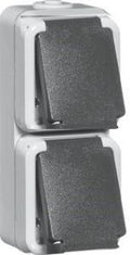 Peha swd opbouw stopcontact dubbel verticaal - 4657961