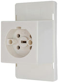 Enzo perilex deksel met perilex stopcontact voor lasdoos creme power - 4047815