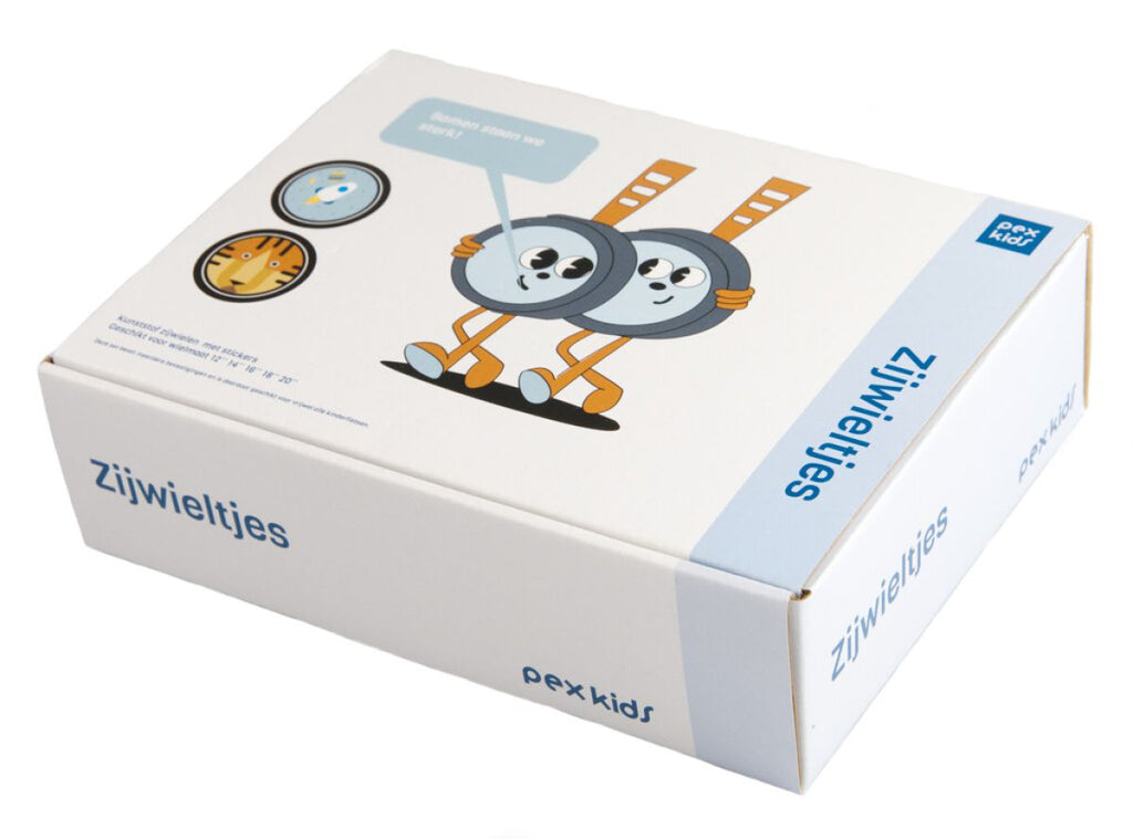 PexKids Stützräder 12–20 Rocket Tiger – Blau