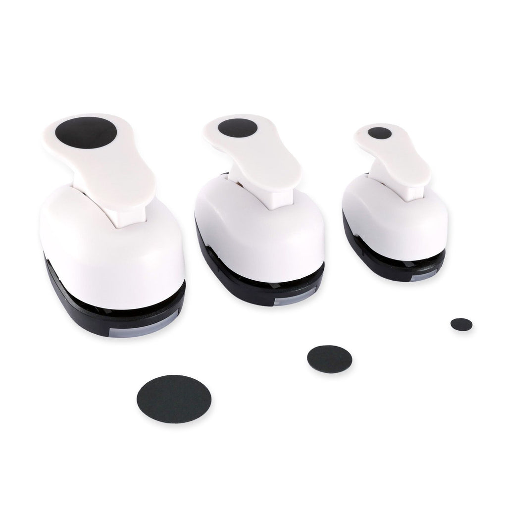 Paperfuel figuurpons - set cirkels - 8-16-25 mm - 3 stuks