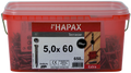 Pgb-europe - hapax hardhoutschroeven 5x60 a2 (set) emmer - hap020a00set060m