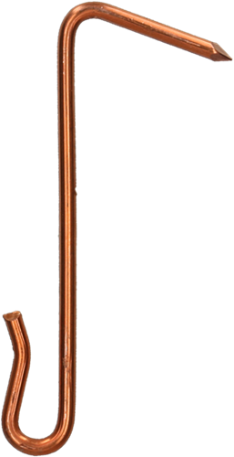 Pgb-europe pgb-fasteners | leihaak recht met punt ø 2,70x90 cu - 00lhprcu0002700903