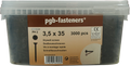 Pgb-europe pgb-fasteners | snelbouwschr. 3,5x25 gefosf em 4000 | 4000 st gp70gp035025