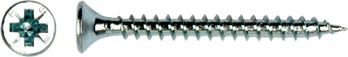 Pgb-europe pgb-fasteners | spaanplaatschroef ø 4,0x40 mm pozidrive pz2 - voldraad verzinkt | 200 st - pgwvzv001004000403