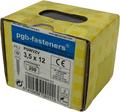 Pgb-europe pgb-fasteners | spaanplaatschroef vk-z ø 3,5x12 zn | 200 st - pgwvzv001003500123