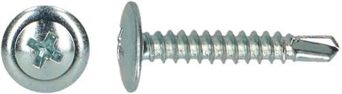 Pgb-europe pgb-fasteners | zelfborende schroef bolkop+kraag ø 4,20x32 zn | 200 st - 0zbbkr001004203204