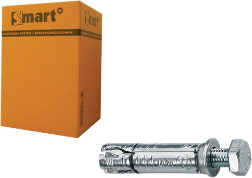 Pgb-europe smart | keilbout met tapbout m12x20x90 zn | 25 st sm000t0011200903