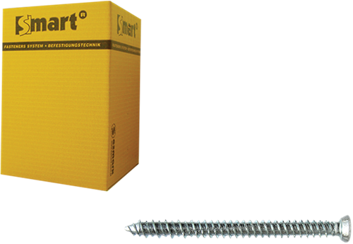 Pgb-europe smart | kozijnschroef vzk-t30 ø 7,50x132 zn | 100 st sm0wsf0010751323