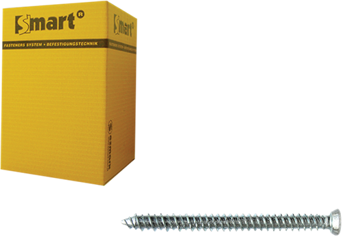 Pgb-europe smart | kozijnschroef vzk-t30 ø 7,50x72 zn | 100 st sm0wsf0010750723