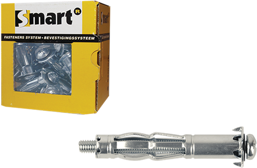 Pgb-europe smart | metalen hollewandplug m5x52 zn | 25 st sm0hwp001050052e