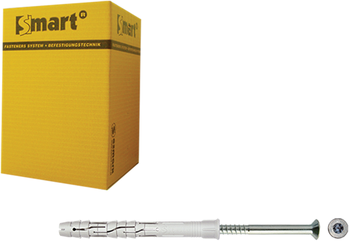 Pgb-europe smart | raamplug +schroef vzk tx ø 10x200 nzn | 25 st - sm0rptn011002003