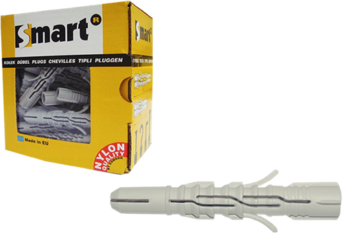 Pgb-europe smart | sterk nylon multifunc. plug ø 8x60 | 50 st - sm00lpn00080060e
