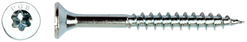 Pgb-europe pgb-fasteners universele spaanplaatschroef verzinkt vk-t deeldraad verzonken kop ø 4,50x80 tx20 | 200 st | pgwvtg001004500802