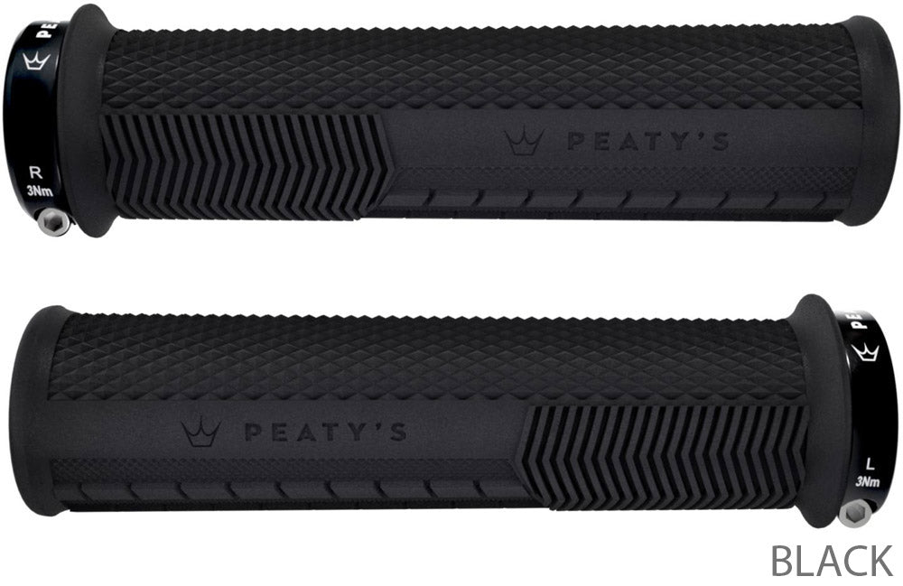 Peaty's monarch grips knurl lock-on handlebar grips