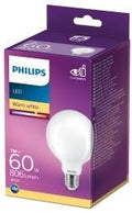 Philips led globe g93 e27 7-60w 2700k filament mat blister - 5103263
