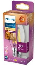 Philips led kaars e14 2,5-25w filament helder warmglow blister - 5100304
