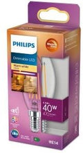 Philips led kaars e14 3,4-40w filament helder warmglow blister - 5100308