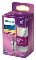 Philips led kogel e14 6,5-60w 2700k filament helder blister - 5101531