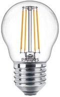 Philips led kogel e27 4,3-40w 2700k filament helder - led3749